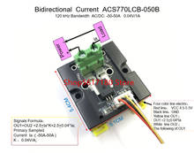 ACS770LCB-Módulo de Sensor de corriente bidireccional AC/DC, ACS770LCB-050B, 120 kHz, ancho de banda AC/DC: -50-50A, 0,04 V/1A 2024 - compra barato