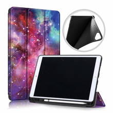 Luxury Fashion Smart Cover For Apple iPad 10.2 2019 Case For iPad 10.2 inch With Pencil Holder Leather Case Tablet Stand Fundas 2024 - buy cheap