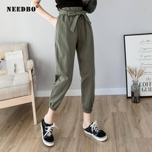 Women Pants Jogger Summer Dance Black Cargo Pants Women Cotton Harem Pants Pencil Women Trousers High Waisted Pantalon Female 2024 - buy cheap