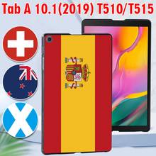 For Samsung Galaxy Tab A 10.1 2019 T510 T515 Printed PC Plastic ProtectiveTablet Case Cover + Free Stylus 2024 - buy cheap