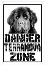 Letrero de Metal Vintage Danger Terranova Zone, cartel de lata, decoración de pared de jardín, cocina, hogar, Retro, 8x12 pulgadas 2024 - compra barato