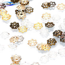 500pcs /lot 6mm Filigree Hollow Flower Beads Cap For Jewelry Findings Making Cone End  Supplies 2024 - buy cheap