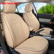 CARTAILOR-cubierta para asientos del coche de cuero PU, fundas y soportes de asiento para Renault Captur, accesorios interiores, juego personalizado de funda de asiento 2024 - compra barato