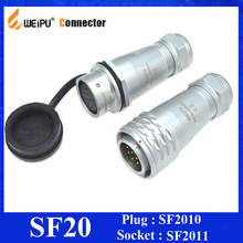 Weipu-conector SF20 IP67, 2, 3, 4, 5, 6, 7, 9, 12 Pines, SF2010/P, macho, SF2011/S, hembra, en línea 2024 - compra barato