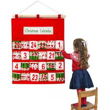 Christmas Advent Calendar Christmas Decoration For Home Countdown Calendar Pendant Christmas Ornament 2021 Navidad Xmas Gifts 2024 - buy cheap