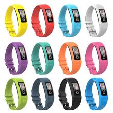 Pulseira de relógio de pulso de silicone macio, pulseira para substituição para garmin vivofit 1/2 hyq 2024 - compre barato