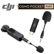 DJI Osmo карман 3,5 мм адаптер для DJI Osmo карман Камера Профессиональный Запись аксессуар Поддержка внешний 3,5 мм микрофон 2024 - купить недорого