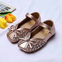 TELOTUNY-sandalias para niños y niñas, zapatos de princesa con lazo ostentoso de cristal y perlas, suela blanda de PU 2024 - compra barato
