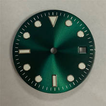 Сменный циферблат для часов Mingzhu2813, 29 мм, зеленый светящийся циферблат для часов ETA2836/2824/8215/8200/821A/8205 2024 - купить недорого