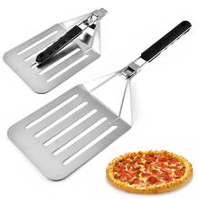 Foldable 58cm Aluminum Pizza Peel Shovel with Wood Handle Silver Cheese Cutter Cake Shovel Square Pizza Peel Bakeware Cookware 2024 - buy cheap