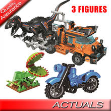 Camión de dinosaurios de la película Jurassic World Park, 8052, bloques de construcción, figuras, juguetes de construcción, regalo de Navidad 2024 - compra barato