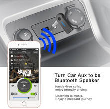 3,5 мм разъем Bluetooth AUX мини аудио приемник для peugeot 307 kia rio opel astra h skoda octavia peugeot 206 audi a4 passat b6 2024 - купить недорого