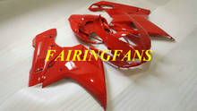 Injection Fairings bodywork for DUCATI 848 1098 1198 08 09 10 11 12 ducati 1098 1198 2008 2012 Hot Red Fairing kit+gifts DC27 2024 - buy cheap