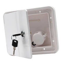 Gravity/City Water Hatch Fill Dish Lock Door w/ Keys for RV Trailer Boat Marine (White #2) 2024 - buy cheap