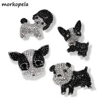 Morkopela Dogs Rhinestone Brooch Cute Pet Brooches Jewelry Men Women Clothes Jewelry Scarf Clip Pins Accessories 2024 - buy cheap