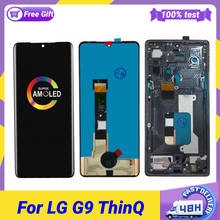 Оригинал 6,8 "для LG G9 ThinQ ЖК-дисплей Дисплей кодирующий преобразователь сенсорного экрана в сборе Сменные аксессуары для LG G900 LM-G900N с рамкой 2024 - купить недорого