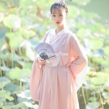 2022 chinese traditional hanfu robe women ancient hanfu robe cosplay lady elegant tang stage costume oriental dress dance wear 2024 - buy cheap