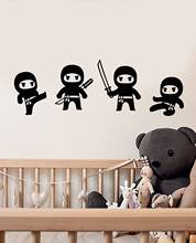 Adesivo de vinil para decoração de casa ninja, adesivo criativo para quartos infantis 2024 - compre barato