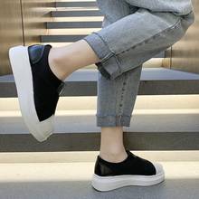 2021 New Spring Casual Shoes Female Ladies Slip On Flats Vulcanized Stretch Fabric Platform Sneakers Mujer Zapatos Size 35-40 2024 - buy cheap