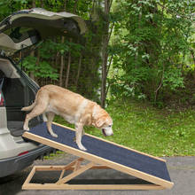 Escadas de madeira ajustáveis para animais de estimação, treinamento de cachorro, rampa, 2/4 2024 - compre barato