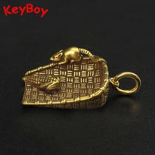 Pure Copper Duspan Rat Stealing Corn Handmde Keyrings Pendants Chinese Lucky Feng Shui Keychains Hanging Trinket Friends Gifts 2024 - buy cheap