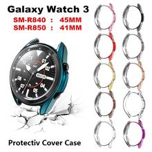 Capa tpu para samsung galaxy watch 3 41mm 45mm, acessório para relógio inteligente armação protetora à prova de choque 2024 - compre barato