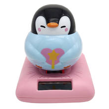 Brinquedo pinguim de dança estético movido a energia solar, decoração de mesa de casa 2024 - compre barato