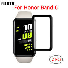 FIFATA-Película de borde negro para Huawei Honor Band 6, pulsera inteligente, película protectora suave para Honor Band 6, pantalla HD 3D, 2 uds. 2024 - compra barato