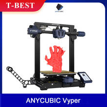 Anycúbico vyper 3d impressora kit 245x245x260mm impressão touchscreen primavera plataforma magnética suporte auto nivelamento currículo impressão 2024 - compre barato
