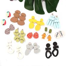 AENSOA Fashion Geometric Irregular Acrylic Dangle Drop Earrings for Women Candy Color Cute Long Earring Pendant Party Jewelry 2024 - buy cheap