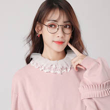 2019 New Korean White Black Sweater Blouse Shirt Fake False Stand collar high Collar Female Cotton Removable Detachable Collars 2024 - buy cheap