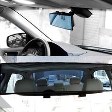 Универсальное 300 мм автомобильное зеркало заднего вида, широкоугольное зеркало заднего вида, авто широкий выпуклый изгиб, внутреннее зеркало заднего вида с зажимом 2024 - купить недорого