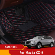 De cuero de automóviles Protector piso alfombras alfombra del coche para Mazda CX-9 2007, 2008, 2009, 2010, 2011, 2012, 2013, 2014, 2015 cx9 2024 - compra barato