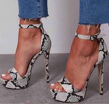 2020 Serpentine Platform High Heels Sandals Summer Sexy Ankle Strap Open Toe Gladiator Party Dress Women Shoes Size 35-42 2024 - buy cheap