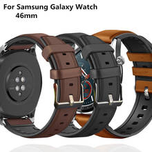 Correa de cuero para reloj Samsung Galaxy, pulsera de 22mm, 42mm, 46mm, S3, S2, Huawei Amazfit Bip, Huawei Watch GT 2e 2024 - compra barato
