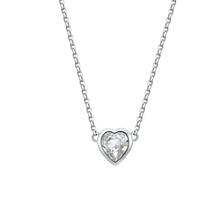 COCOM-gargantilla de diseño Simple con cristal austriaco en forma de corazón para novia, regalo de amor para oficina, joyería 2019 2024 - compra barato