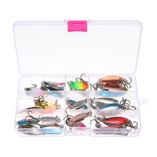 30PCS Metal Mixed Sequins Bionic Bait Spinners Fishing Lure Pike Salmon Baits Bass Trout Fish Hooks Metal Spoon Hook 2024 - buy cheap