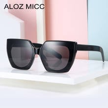 Aloz micc óculos de sol feminino quadrado, óculos de sol de acetato grande de marca fashion feminino sexy uv400 q732 2024 - compre barato