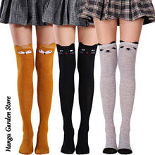 Cat Pattern Women Socks Stockings Warm Thigh High Over the Knee Socks Long Cotton Stockings medias Sexy Stockings medias 2024 - buy cheap