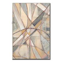 It's Made Up Of Lines And Colors Abstract Oil Paintings On Canvas Modern Wedding Decor Wall Handmade Pictures Home Decoration 2024 - buy cheap