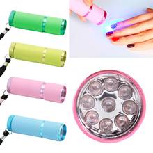 9W UV Flashlight 9 Led Ultra Violet Torch Light 395NW UV GEL Curing Lamp Epoxy UV Resin Cure Adhesive Glue Jewelry Tools 2024 - compre barato