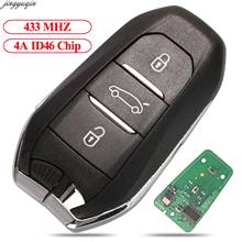 Jingyuqin Remote Keyless Go Car Key 433MHz 4A ID46 PCF7945 Chip For Peugeot 308 408 508 5008 Citroen C4 C4L DS4 DS5 3B HU83/VA2 2024 - buy cheap
