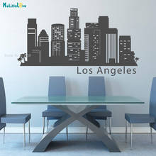 Los Angeles California Skyline Wall Sticker Art Vinyl  Cityscape Office Business City Real Estate Decor Travel Gift YT2527 2024 - buy cheap