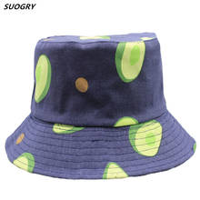 2020 Panama Fruit Print Bucket Hat For Men Women Two Side Reversible Fisherman Hat Bob Hip Hop Cap Drop shipping 2024 - buy cheap