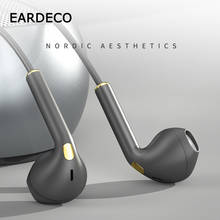 EARDECO Skin-friendly 14mm Dynamic Wired Headphones In Ear Earbuds 3.5mm Mobile Headphone with Mic Bass Phone Earphone Headset 2024 - buy cheap