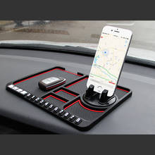 Non Slip Silicone Car Anti-Slip Mat Auto Phone Holder Sticky Anti Slide Dash Phone Mount Parking Number Card Car Pad Mat Gadget 2024 - buy cheap