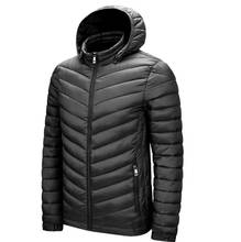 Зимняя теплая водонепроницаемая Мужская куртка, новая осенняя Толстая парка с капюшоном, Мужская модная повседневная приталенная куртка, пальто 2024 - купить недорого