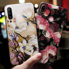 Rosa vermelha flores caso do telefone para xiaomi mi a3 capa para fundas xiaomi mia3 caso para xiomi mi a3 macio sillcone caso preto 2024 - compre barato