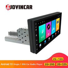 JOYINCAR-Radio con GPS para coche, reproductor Multimedia con Android 10, 7 pulgadas, 1 DIN, Universal, estéreo, unidad principal, arriba, abajo, ajustable 2024 - compra barato