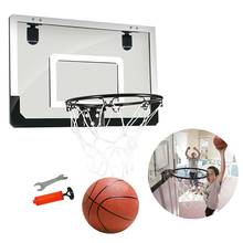 Home Dormitory Door Wall Mounted Mini Basketball Hoop Net with Ball Pump Wrench Sports Game Toy Set For Kids Children Adults 2024 - buy cheap